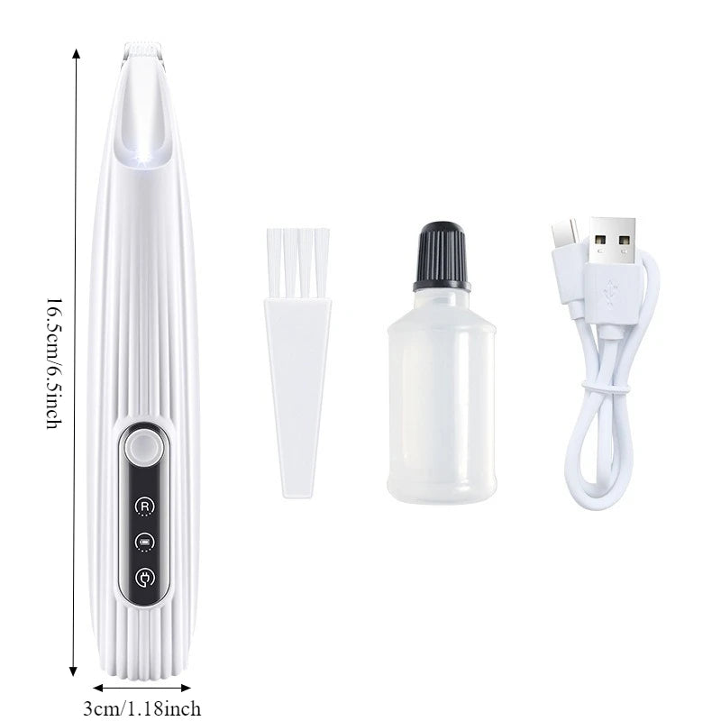 Ultimate Cordless Dog Grooming Clippers with LED Display - Low Noise & 18mm Wide Blade for Perfect Paw Trimming!