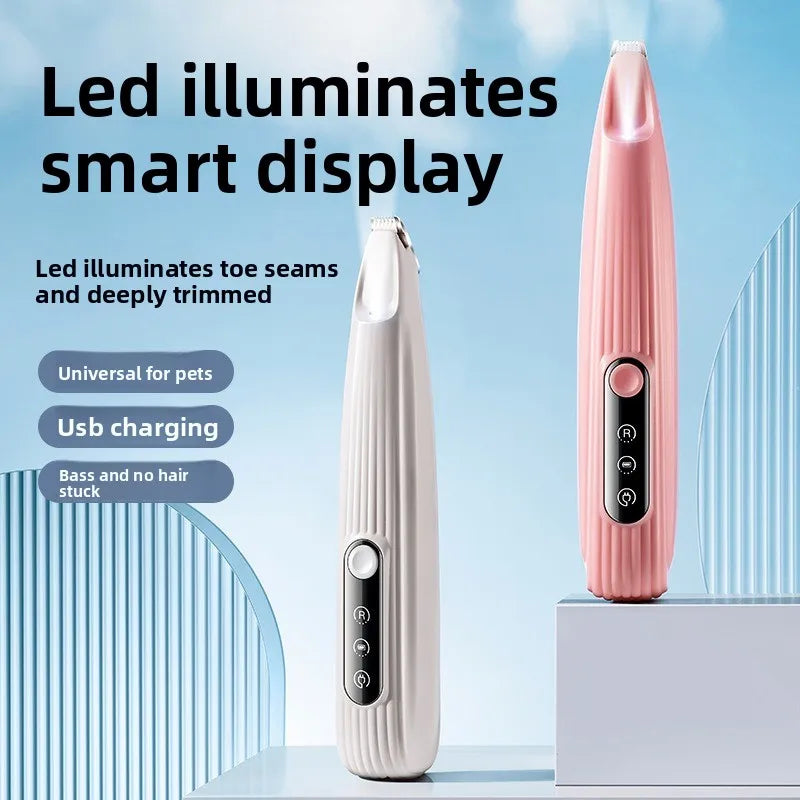 Ultimate Cordless Dog Grooming Clippers with LED Display - Low Noise & 18mm Wide Blade for Perfect Paw Trimming!